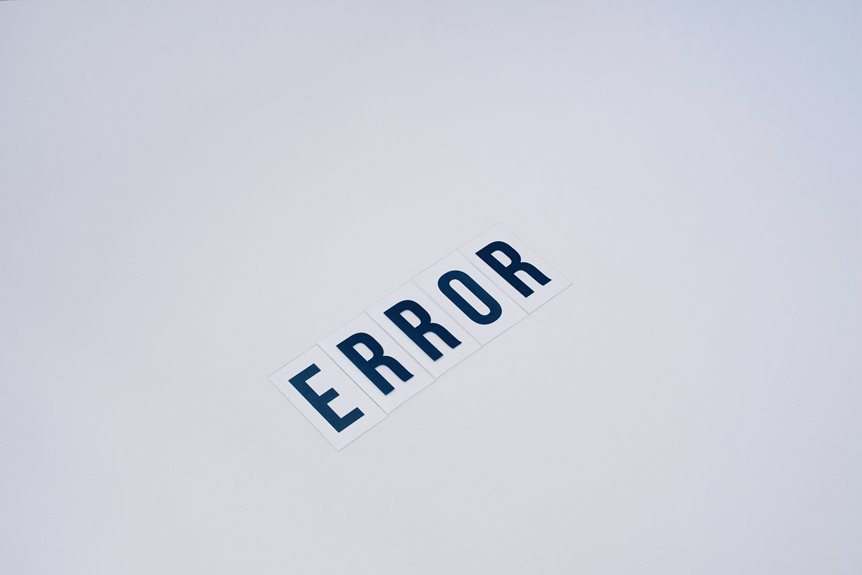 troubleshooting points for errors